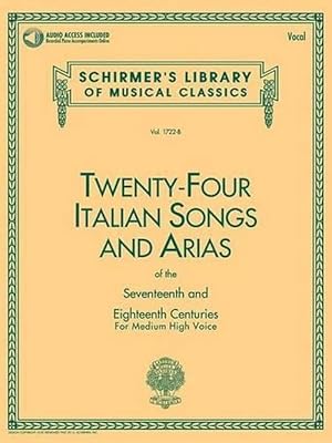 Bild des Verkufers fr 24 Italian Songs & Arias - Medium High Voice (Paperback) zum Verkauf von Grand Eagle Retail