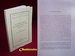 La continuation de Guillaume de Tyr . ( 1184 - 1197 ) ------------ [ Documents relatifs à lhisto...