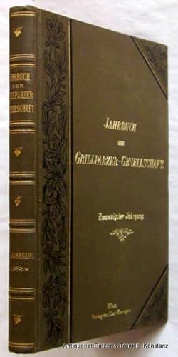 Imagen del vendedor de Herausgegeben von Karl Glossy. 20. Jahrgang. Wien, Konegen, 1911. 3 Bl., 307 S. Orig.-Leinenband mit Gold- u. Schwarzprgung. a la venta por Jrgen Patzer