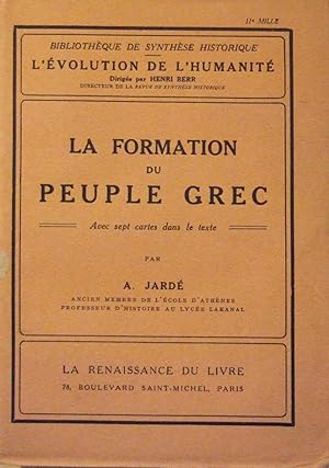 Seller image for La Formation du Peuple Grec. for sale by Domifasol