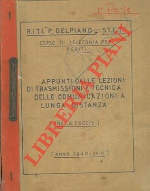 Appunti delle lezioni di trasmissioni e tecnica delle comunicazioni a lunga distanza.