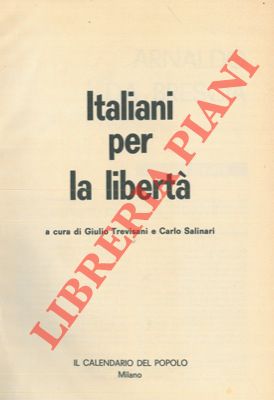 Seller image for Italiani per la libert. for sale by Libreria Piani