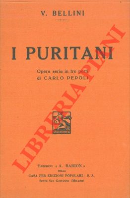 Bild des Verkufers fr Libretti d'opera : Bellini. zum Verkauf von Libreria Piani