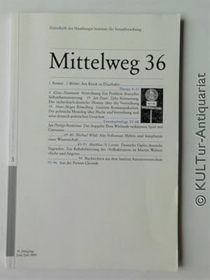 Seller image for Mittelweg 36. Zeitschrift des Hamburger Instituts fr Sozialforschung. 14. Jahrgang. Juni/Juli 3/2005. for sale by KULTur-Antiquariat