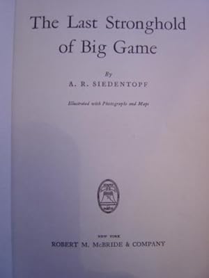 Seller image for THE LAST STRONGHOLD OF BIG GAME for sale by Librera Torren de Rueda