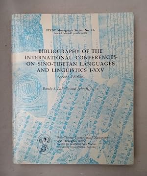 Imagen del vendedor de Bibliography of the Internatonal Conferences on Sino-Tibetan Languages and Linguistics I-XXV. Second edition. a la venta por Wissenschaftl. Antiquariat Th. Haker e.K