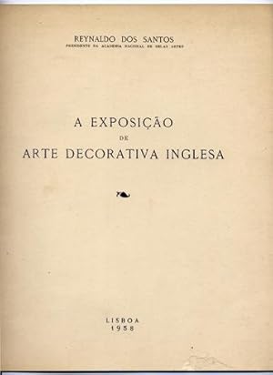 Imagen del vendedor de A Exposio de Arte Decorativa Inglesa. a la venta por Hesperia Libros