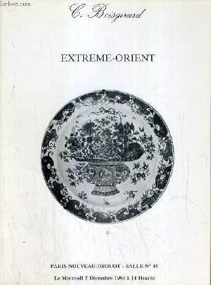 Bild des Verkufers fr CATALOGUE DE VENTE AUX ENCHERES - NOUVEAU DROUOT - EXTREME-ORIENT - SALLE 15 - 5 DECEMBRE 1984. zum Verkauf von Le-Livre