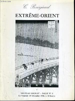 Bild des Verkufers fr CATALOGUE DE VENTE AUX ENCHERES - NOUVEAU DROUOT - EXTREME-ORIENT - SALLE 3 - 19 DECEMBRE 1986. zum Verkauf von Le-Livre