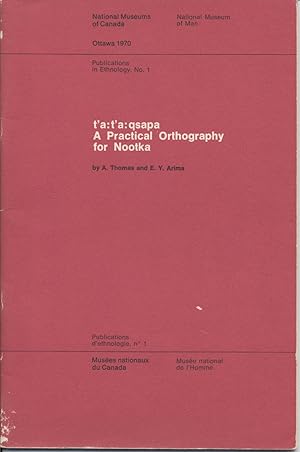 t'a:t'a:qsapa - A Practical Orthography for Nootka