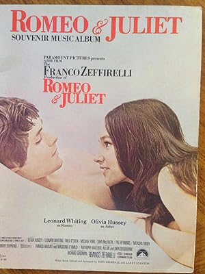 Seller image for Romeo and Juliet Souvenir Music Album for sale by Epilonian Books