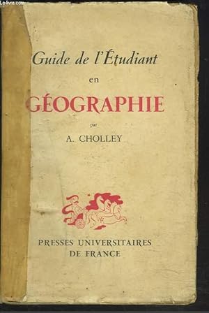 Imagen del vendedor de GUIDE DE L'ETUDIANT EN GEOGRAPHIE a la venta por Le-Livre