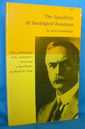 Seller image for The Specificity of Serological Reactions. Revised Edition for sale by Alhambra Books