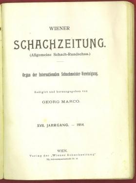 Imagen del vendedor de Wiener Schach-Zeitung. Organ fur das gesamte Schachleben, Volume XVII (17) a la venta por The Book Collector, Inc. ABAA, ILAB