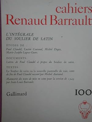 Cahiers Renaud Barrault 100