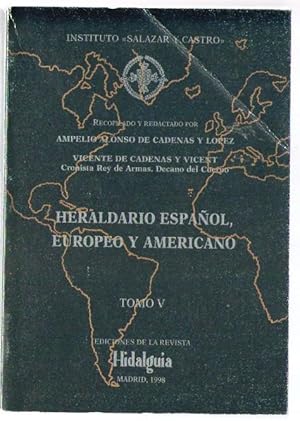 Imagen del vendedor de HERALDARIO ESPAOL, EUROPEO Y AMERICANO - TOMO V a la venta por Libreria Bibliomania