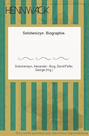 Bild des Verkufers fr Solshenizyn. Biographie. zum Verkauf von HENNWACK - Berlins grtes Antiquariat