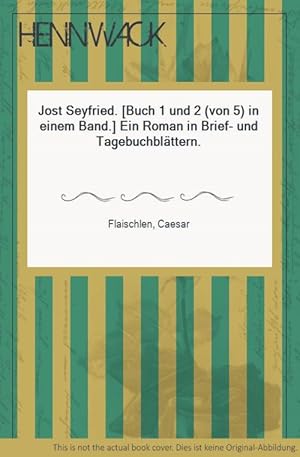 Jost Seyfried. [Buch 1 und 2 (von 5) in einem Band.] Ein Roman in Brief- und Tagebuchblättern.