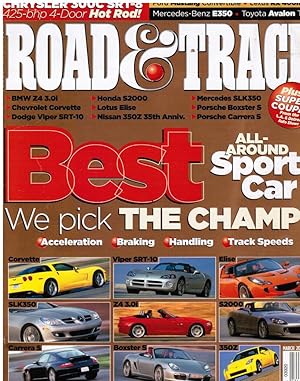 Immagine del venditore per Road & Track: March 2005 Best All-Around Sports Cars venduto da Bookshop Baltimore