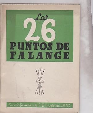 Image du vendeur pour Los veintiseis puntos de Falange mis en vente par LIBRERA GULLIVER