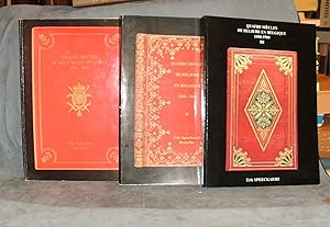 Quatre siècles de reliure en Belgique, tomes I à III (catalogues des expositions à la Bibliotheca...