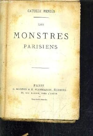 Bild des Verkufers fr LES MONSTRES PARISIENS. zum Verkauf von Le-Livre