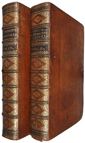 Bild des Verkufers fr Dictionnaire oeconomique, contenant divers moyens d'augmenter son bien, et de conserver sa sant. Avec plusieurs remedes assurez et eprouvez, pour un tres grand nombre de maladies, & de beaux secrets pour parvenir  une longue & heureuse vieillesse. Quantit de moyens pour lever, nourrir, gurir & faire profiter toutes sortes d'animaux domestiques; comme Brebis, Moutons, Boeufs, Chevaux, Mulets, Poules, Abeilles, & Vers  soie. Differens filets pour la pche de toutes sortes de poissons, & pour la chasse de toutes sortes d'oiseaux & animaux, &c. . zum Verkauf von Antiquariaat Junk