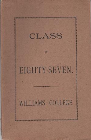 STATISTICS OF THE CLASS OF EIGHTY-SEVEN, WILLIAMS COLLEGE