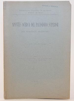 Apuntes Acerca Del Paleozoico Superior Del Noroeste Argentino [Notes on the Upper Palaeozoic of N...