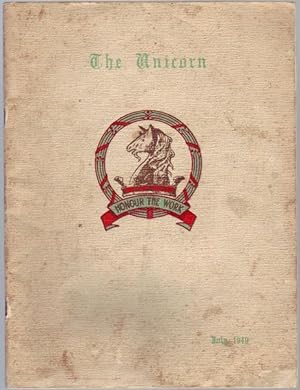 Seller image for The Unicorn. The Magazine of The Melbourne High School. Forrest Hill, South Yarra. July, 1949. for sale by Time Booksellers