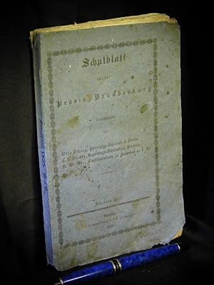 Seller image for Schulblatt fr die Provinz Brandenburg. Zweites Heft. - for sale by Erlbachbuch Antiquariat