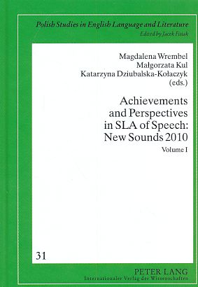 Bild des Verkufers fr Achievements and perspectives in SLA of speech. Vol. 1. zum Verkauf von Fundus-Online GbR Borkert Schwarz Zerfa