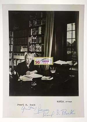 Seller image for Original Photograph of Pearl S. Buck. 17.2*12.8cm. SIGNED for sale by Chinese Art Books