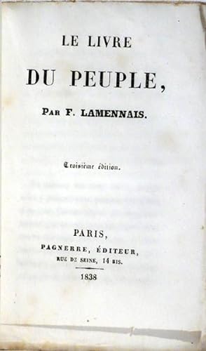 Bild des Verkufers fr Le livre du peuple zum Verkauf von Librairie Lis Tes Ratures