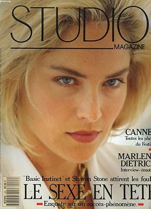 Bild des Verkufers fr STUDIO MAGAZINE N 63 - "BASIC INSTINCT" ET SHARON STONE ATTIRENT LES FOULES - CANNES: TOUTES LES PHOTOS DU FESTIVAL - MARLENE DIETRICH: INTERVIEW-EMOTION. zum Verkauf von Le-Livre