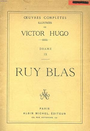 Image du vendeur pour RUY BLAS - DRAME 9 mis en vente par Le-Livre