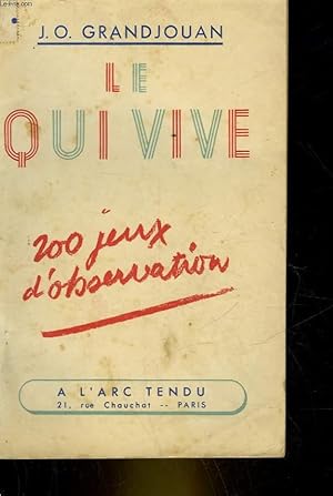 Seller image for LE QUI-VIVE for sale by Le-Livre