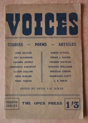 Immagine del venditore per Voices, the Individualist Anthology 4. Stories - Poems - Articles Fourth Series venduto da BRIMSTONES