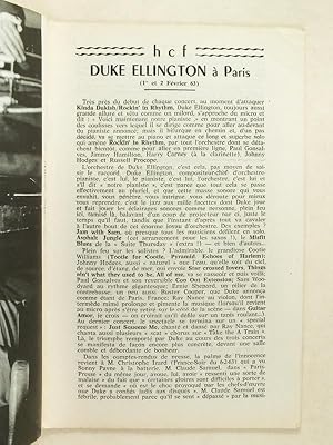 Bild des Verkufers fr Bulletin du Hot Club de France. n 125 - Fvrier 1963 [ Avec : Duke Ellington  Paris ] zum Verkauf von Librairie du Cardinal