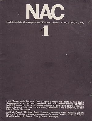 Immagine del venditore per NAC Notiziario Arte Contemporanea N1 venduto da Libreria Giorgio Maffei