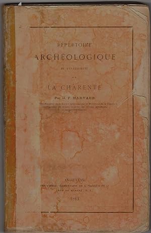 Répertoire archéologique du département de la Charente.