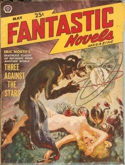 Seller image for FANTASTIC NOVELS: May 1950 ("Three Against the Stars") for sale by Books from the Crypt