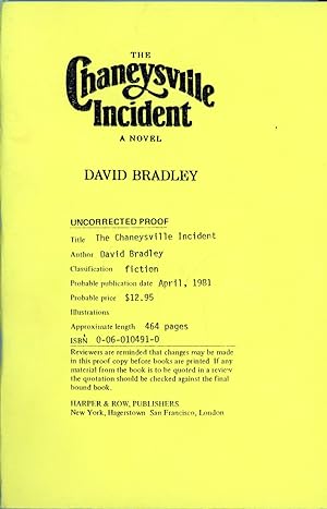 Seller image for The Chaneysville Incident for sale by Books Again