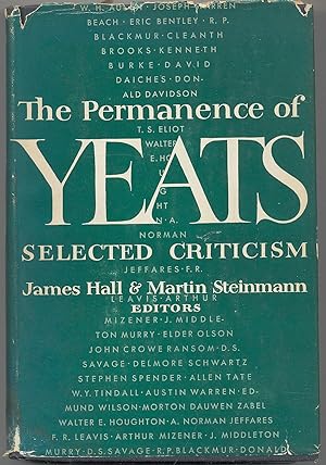 Image du vendeur pour The Permanence of Yeats: Selected Criticism mis en vente par Between the Covers-Rare Books, Inc. ABAA