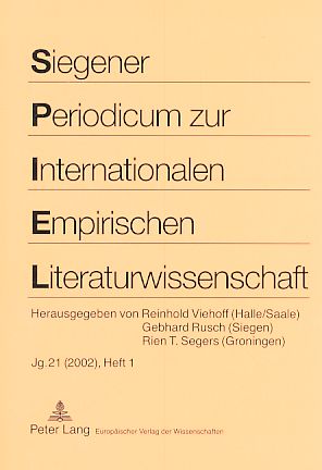 Seller image for S.P.I.E.L. Jg. 21 (2002); Heft 1. Siegener Periodicum zur Internationalen Empirischen Literaturwissenschaft. for sale by Fundus-Online GbR Borkert Schwarz Zerfa