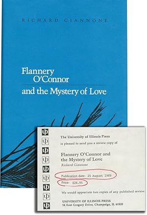 Bild des Verkufers fr Flannery O'Connor and the Mystery of Love (First Edition, review copy) zum Verkauf von Royal Books, Inc., ABAA