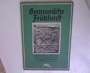 Seller image for Germanische Frhkunst, 1 farbige Tafel und 24 Tiefdrucktafeln mit einfhrendem Text und beschreibenden Katalog for sale by Antiquariat Bookfarm