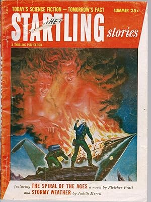 Bild des Verkufers fr Startling Stories 1954 Vol. 32 # 1 Summer: The Spiral of the Ages / Finders Keepers / Stormy Weather / The Garden / Summer Heat zum Verkauf von John McCormick