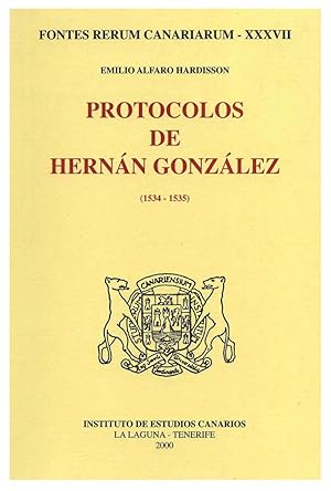 Bild des Verkufers fr PROTOCOLOS DE HERNAN GONZALEZ (1534-1535) zum Verkauf von Prtico [Portico]