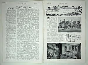 Original Issue of Country Life Magazine Dated Jan 19th 1929 with a Feature on (A Lesser Country H...